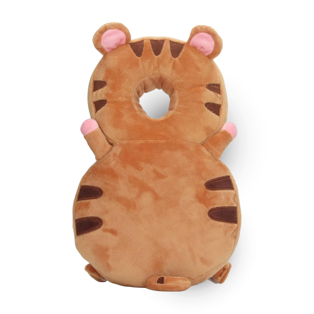 Maleni zaštitni ranac tigar – mekani jastuk za sigurne prve korake. Ranac, rančić, Maleni tigrić jastuka – meki materijal i savršena forma za zaštitu bebine glave i kičme. Maleni® iskustva potvrđuju dugotrajnost i udobnost pri svakom nošenju. Rančić.
